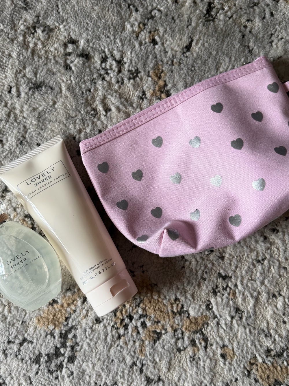Lovely Sheer Sarah Jessica Parker with Pink Pouch